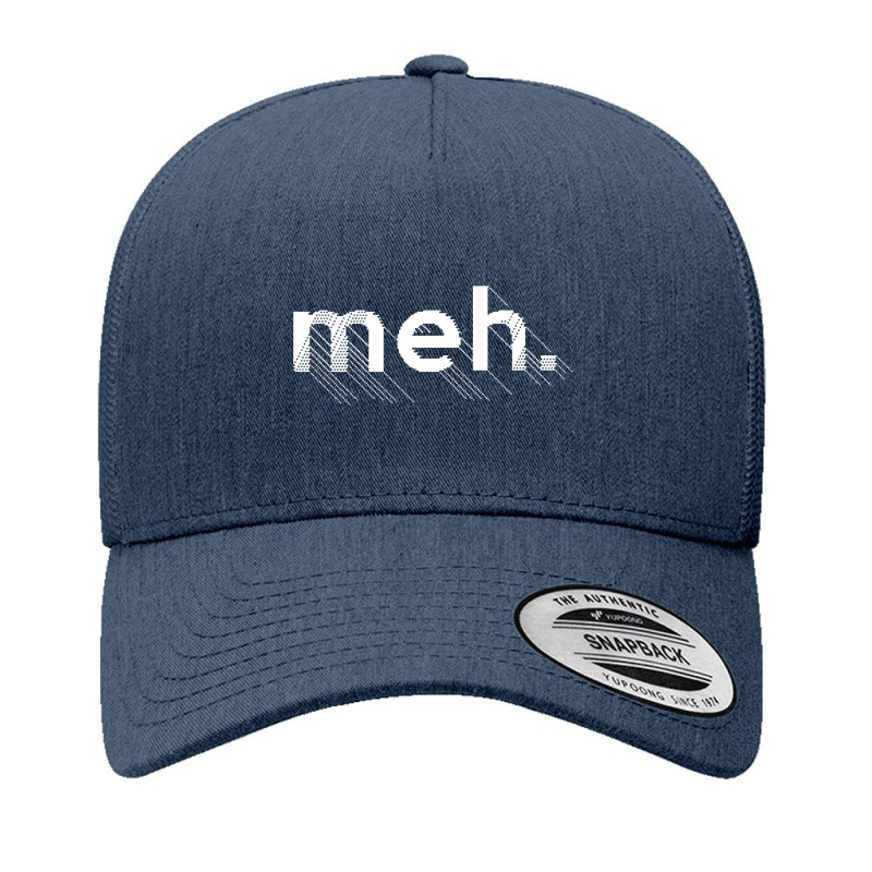 Meh. Bored Apathetic Nihilist Pixelart Design Yupoong Trucker Cap by bedaopini | Artistshot