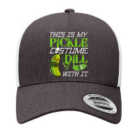 This Is My Pickle Costume Dill With It Scary Pickles Skull T Shirt Yupoong Trucker Cap | Artistshot