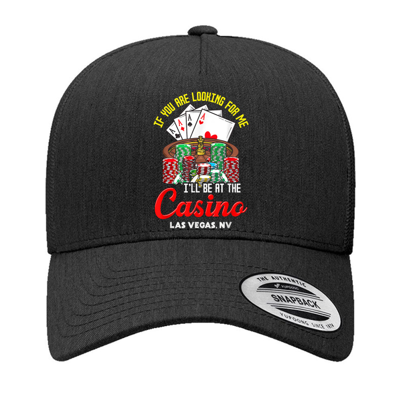 Las Vegas Nevada Casino Poker Roulette Chips Gambler T Shirt Yupoong Trucker Cap by kylanaalamos | Artistshot