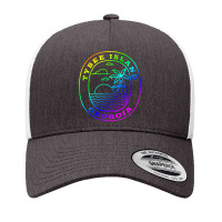 Tybee Island Georgia Rainbow Palm Tree Beach Trip Vacation Pullover Ho Yupoong Trucker Cap | Artistshot