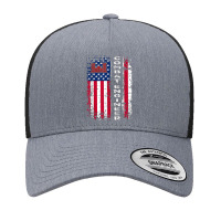 Combat Engineer Distressed American Flag   U.s. Military Yupoong Trucker Cap | Artistshot