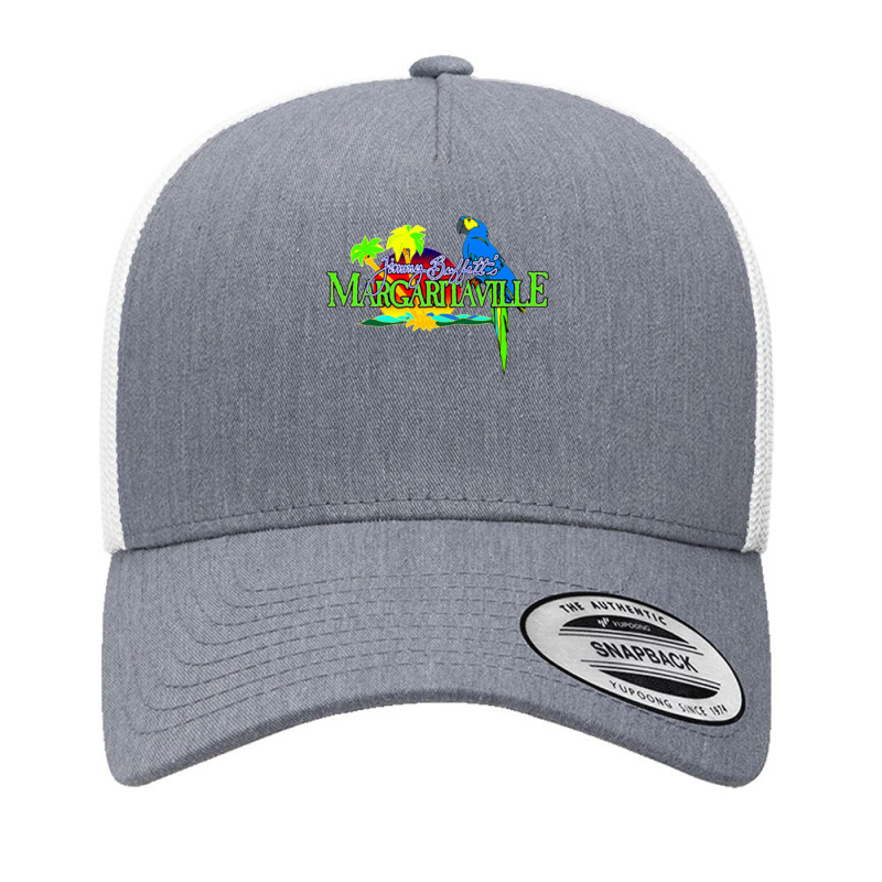 Flamingo Tropical Beach Yupoong Trucker Cap by saterseim | Artistshot