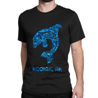 Blue Kodiak Alaska Native American Indian Orca Killer Whale Raglan Bas Classic T-shirt | Artistshot