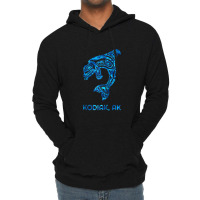 Blue Kodiak Alaska Native American Indian Orca Killer Whale Raglan Bas Lightweight Hoodie | Artistshot