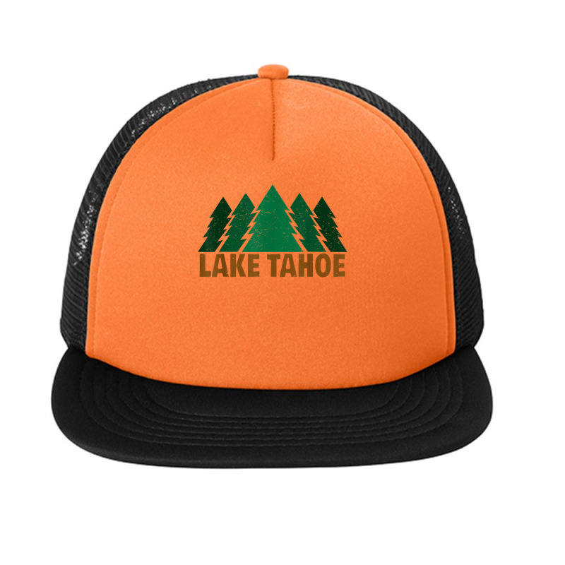 Lake Tahoe California Emerald Bay Pines T Shirt Foam Snapback hat by TeaMenShop | Artistshot