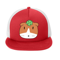 Lucky Guinea Pig Face Foam Snapback Hat | Artistshot