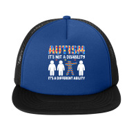 Autism Gift T  Shirt Autism It's Not A Disability It's A Different Abi Foam Snapback Hat | Artistshot