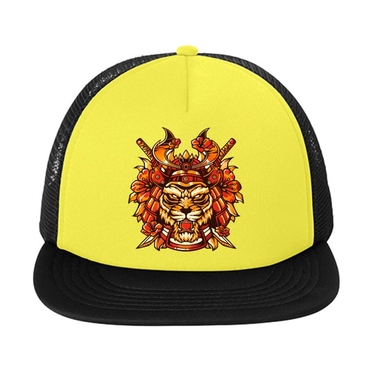 Copy Of Samurai Tiger   Cute Animal Feline Warrior Gift Foam Snapback hat by arif1 | Artistshot