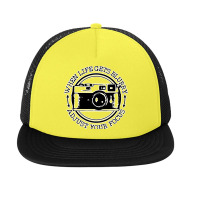 Photographer Vintage Camera Funny Foam Snapback Hat | Artistshot