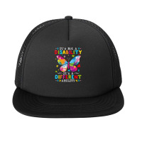 Its Not A Disability Its A Different Ability Autism Foam Snapback Hat | Artistshot