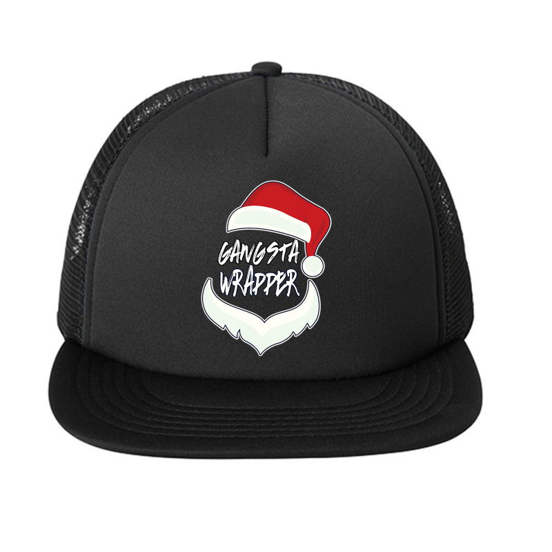 Christmas Gangsta Wrapper Santa Clause Foam Snapback Hat | Artistshot