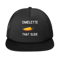 Omelette That Slide Funny Omelette Egg Foam Snapback Hat | Artistshot