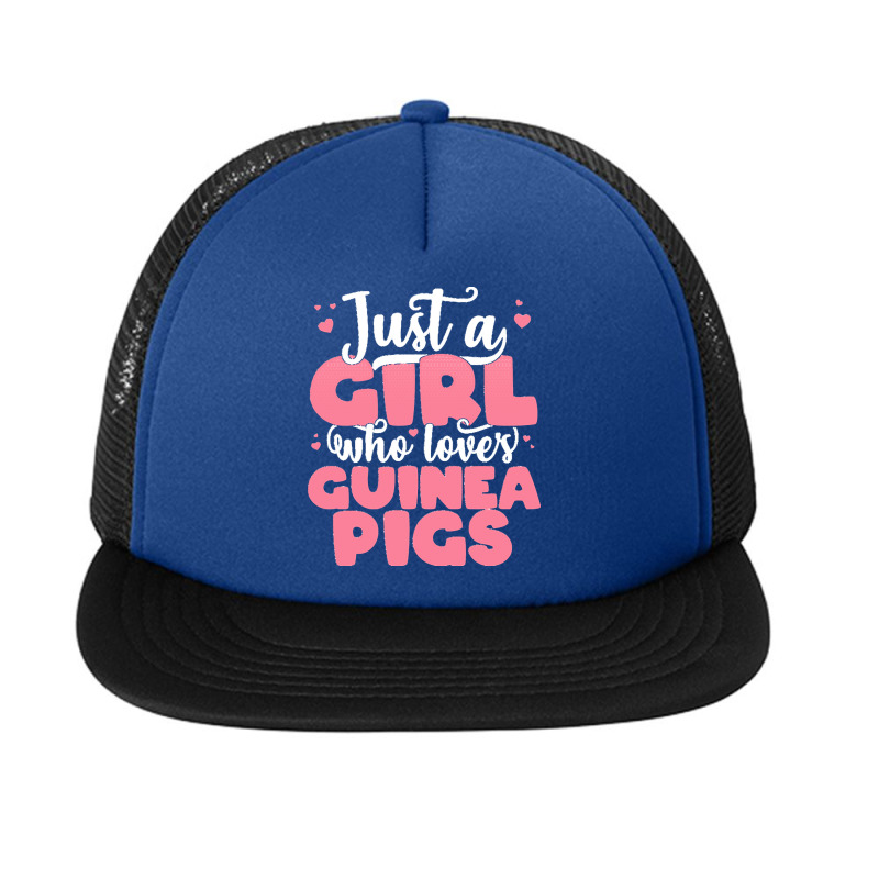 Just A Girl Who Love T  Shirt Just A Girl Who Loves Guinea Pigs   Cute Foam Snapback Hat | Artistshot