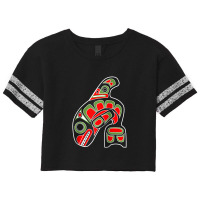 Orca Whale Alaska Haida Art, Native American Totem Tribal Raglan Baseb Scorecard Crop Tee | Artistshot