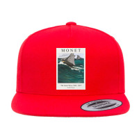 Claude Monet Wave 1866 - 1867 5 Panel Snapback Cap | Artistshot