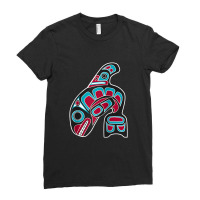 Orca Whale Alaska Haida Tribal Art   Native American Totem Raglan Base Ladies Fitted T-shirt | Artistshot