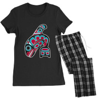 Orca Whale Alaska Haida Tribal Art   Native American Totem Raglan Base Women's Pajamas Set | Artistshot