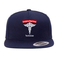 Emergency Department Technician Ed Tech Medical Caduceus Er T Shirt 5 Panel Snapback Cap | Artistshot