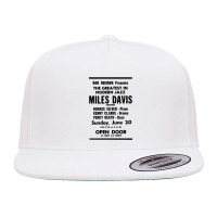 Miles Jazz Retro Faded Styled Design 5 Panel Snapback Cap | Artistshot