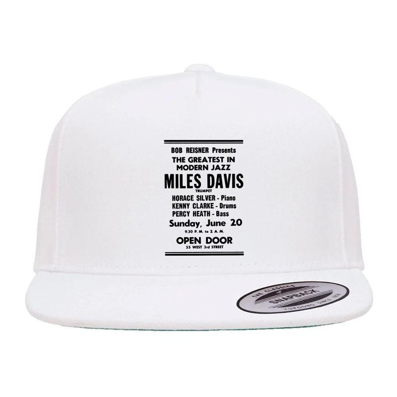 Miles Jazz Retro Faded Styled Design 5 panel snapback cap by TrendTee | Artistshot