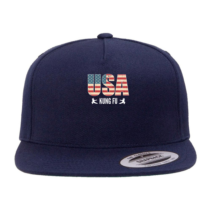 Kung Fu American Usa Flag | Kung Fu Martial Art T-shirt 5 panel snapback cap by John Phillips | Artistshot