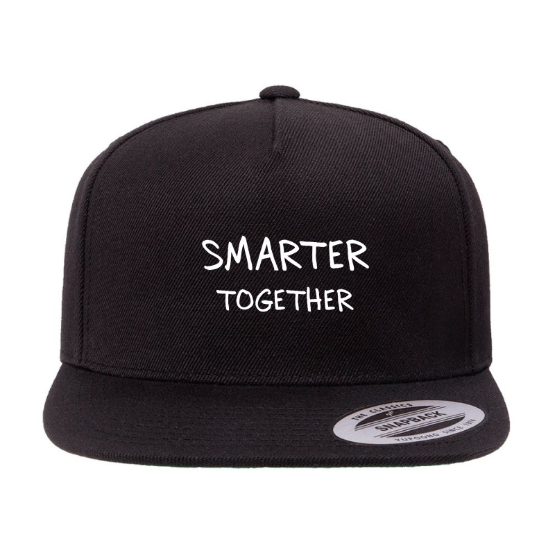 Smarter Together 5 panel snapback cap by saterseim | Artistshot