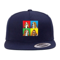 Basset Hound Dog Faces Happy Mother Father Mommy Daddy T Shirt 5 Panel Snapback Cap | Artistshot