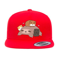 Sloth Loves Guinea Pigs 5 Panel Snapback Cap | Artistshot