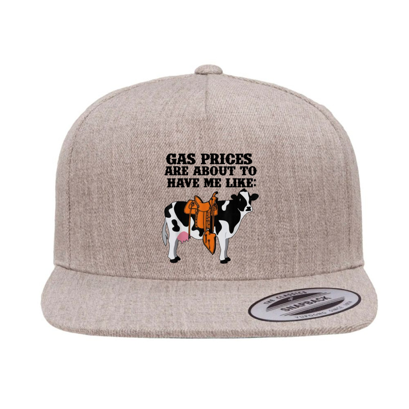 Funny Dairy Cow Gas Prices 5 panel snapback cap by paulscott Art | Artistshot