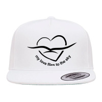 My Love Flies To The Sky 5 Panel Snapback Cap | Artistshot