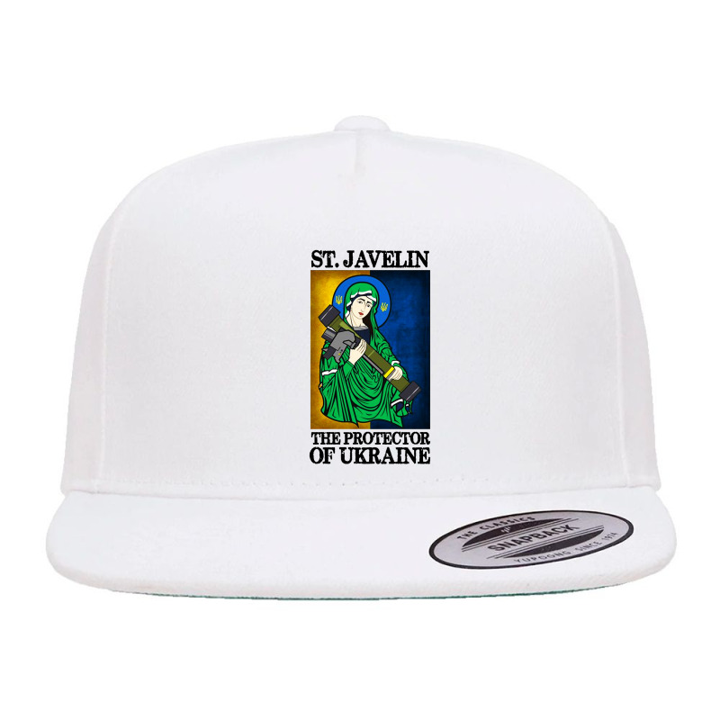 Saint Javelin Protector Of Support 5 Panel Snapback Cap | Artistshot