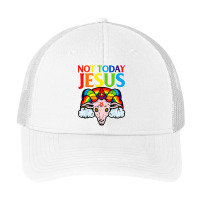 Today Not Jesus Satan Goat Satanic Pa Trucker Cap | Artistshot