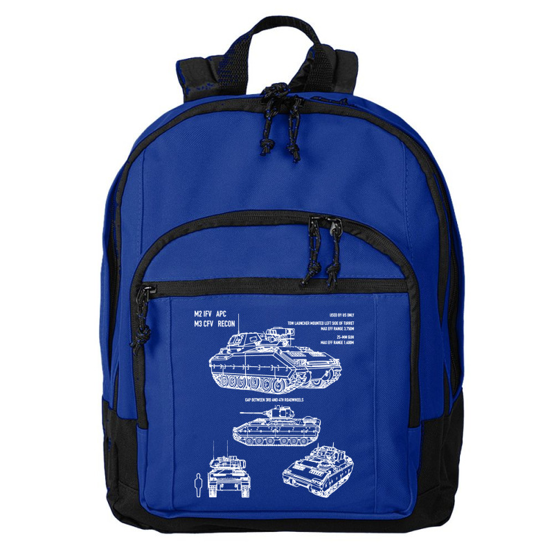 M2 Bradley Ifv M3 Cfv Us Army Recon Blueprint Basic Backpack by naeshastores | Artistshot