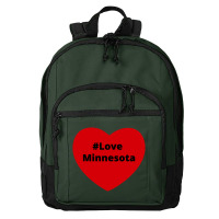 Love Minnesota, Hashtag Heart, Love Minnesota 2 Basic Backpack | Artistshot