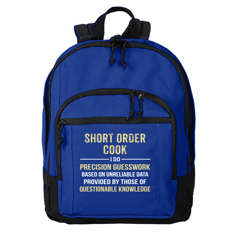 Short Order Cook I Do Precision Guesswork. Funny Gift Basic Backpack | Artistshot