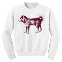 Vintage Siberian Husky Youth Sweatshirt | Artistshot