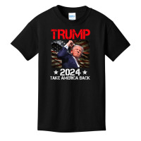 Trump 2024 Take America Back Basic Youth T-shirt | Artistshot