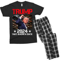 Trump 2024 Take America Back Men's T-shirt Pajama Set | Artistshot