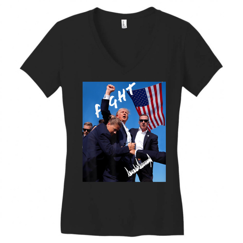 Fight Trump Women's V-Neck T-Shirt by killakam | Artistshot