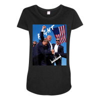 Fight Trump Maternity Scoop Neck T-shirt | Artistshot