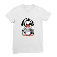 Gamer Duck Wearing Headhone Ladies Fitted T-shirt | Artistshot