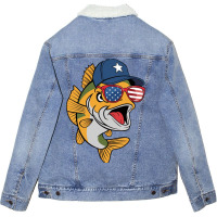 A Large Fish Unisex Sherpa-lined Denim Jacket | Artistshot