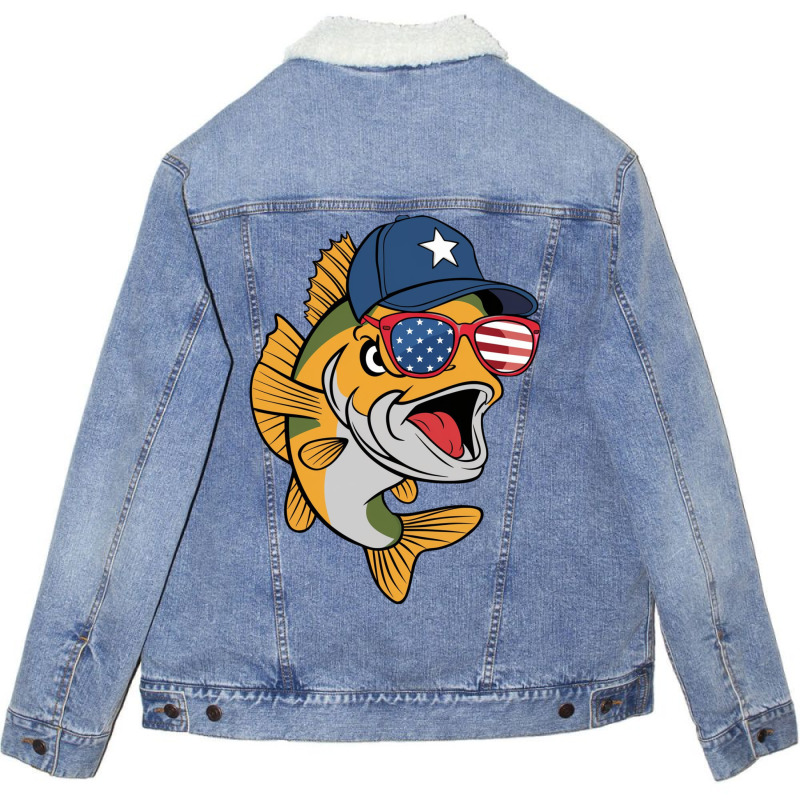 A Large Fish Unisex Sherpa-lined Denim Jacket | Artistshot