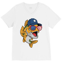 A Large Fish V-neck Tee | Artistshot