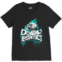 Deathly Aesthetics V-neck Tee | Artistshot