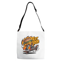 A Burger Riding A Skateboard Adjustable Strap Totes | Artistshot