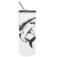 A Shark Skinny Tumbler | Artistshot