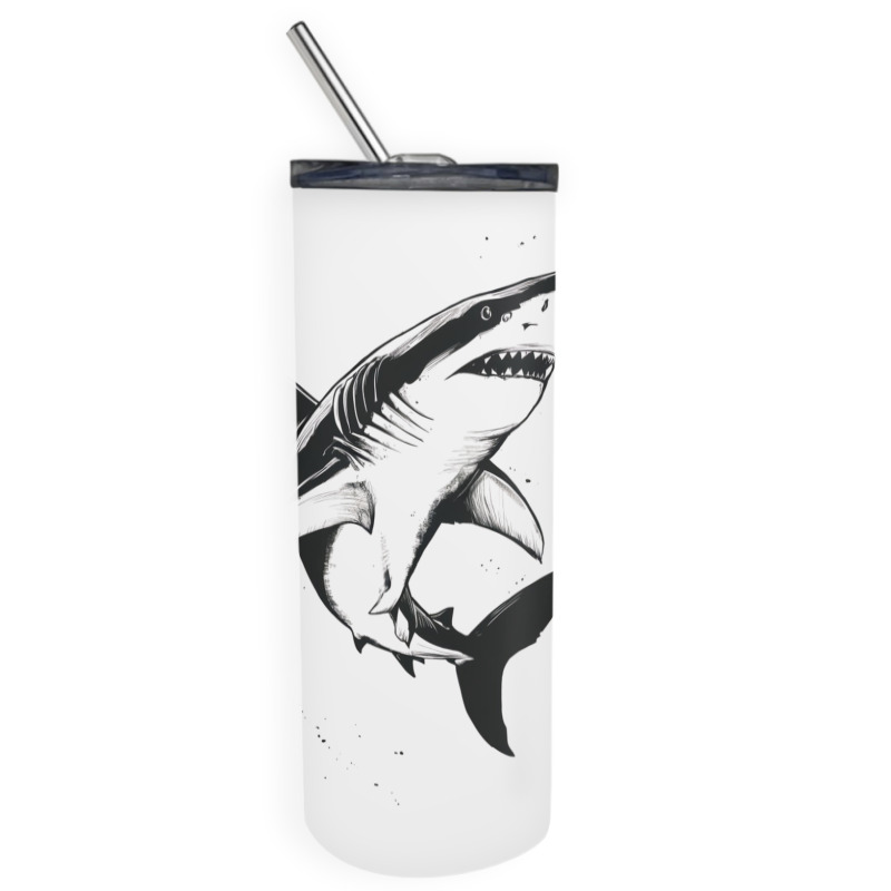 A Shark Skinny Tumbler | Artistshot