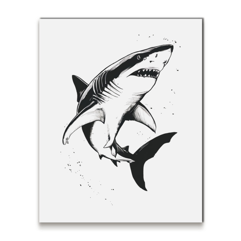 A Shark Metal Print Vertical | Artistshot