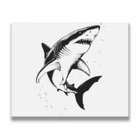 A Shark Metal Print Horizontal | Artistshot